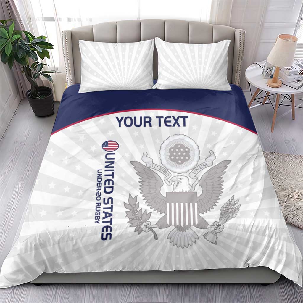Custom United States Rugby Bedding Set 2024 Go Champions Eagles - Wonder Print Shop