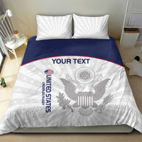 Custom United States Rugby Bedding Set 2024 Go Champions Eagles - Wonder Print Shop