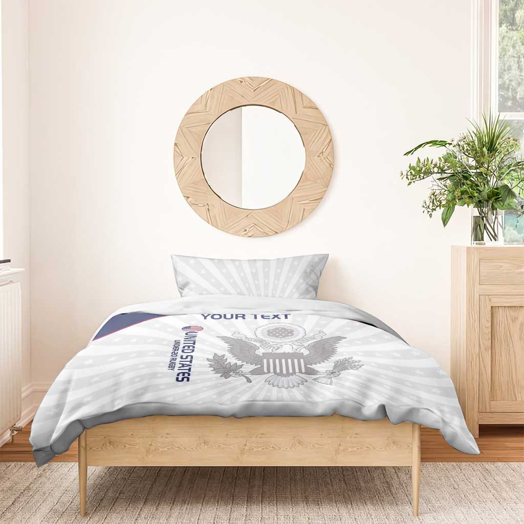 Custom United States Rugby Bedding Set 2024 Go Champions Eagles - Wonder Print Shop