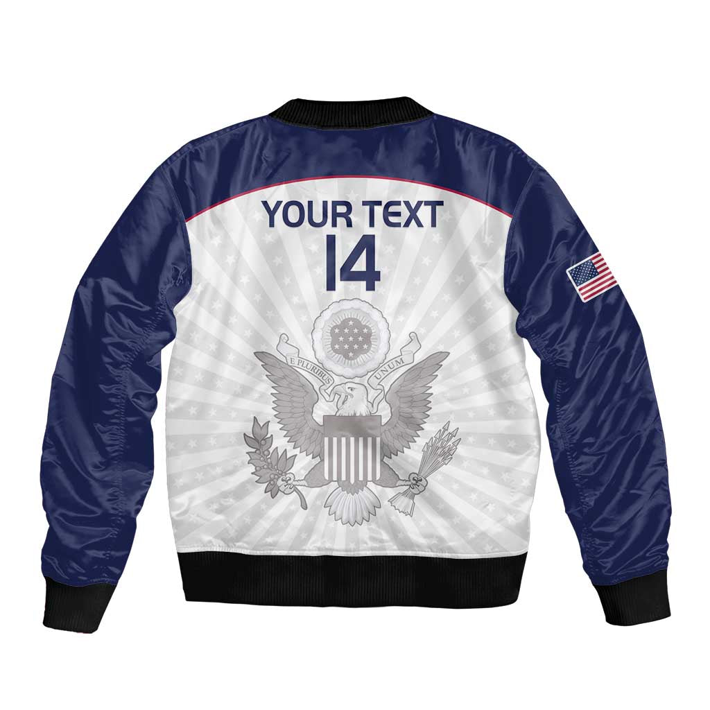 Custom United States Rugby Bomber Jacket 2024 Go Champions Eagles - Wonder Print Shop