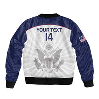 Custom United States Rugby Bomber Jacket 2024 Go Champions Eagles - Wonder Print Shop