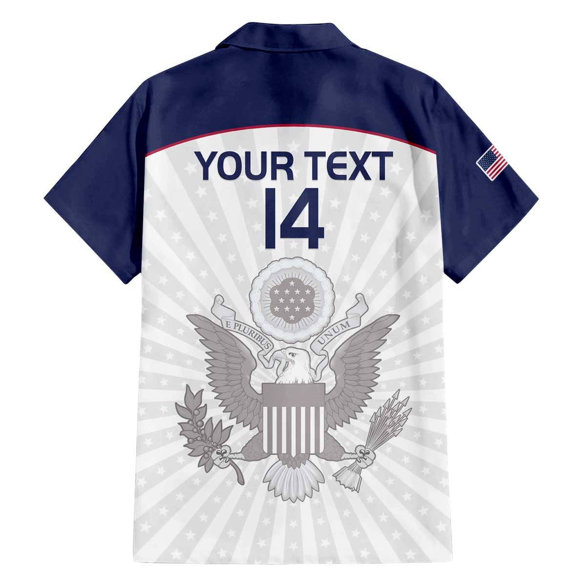 Custom United States Rugby Family Matching Off Shoulder Short Dress and Hawaiian Shirt 2024 Go Champions Eagles - Wonder Print Shop
