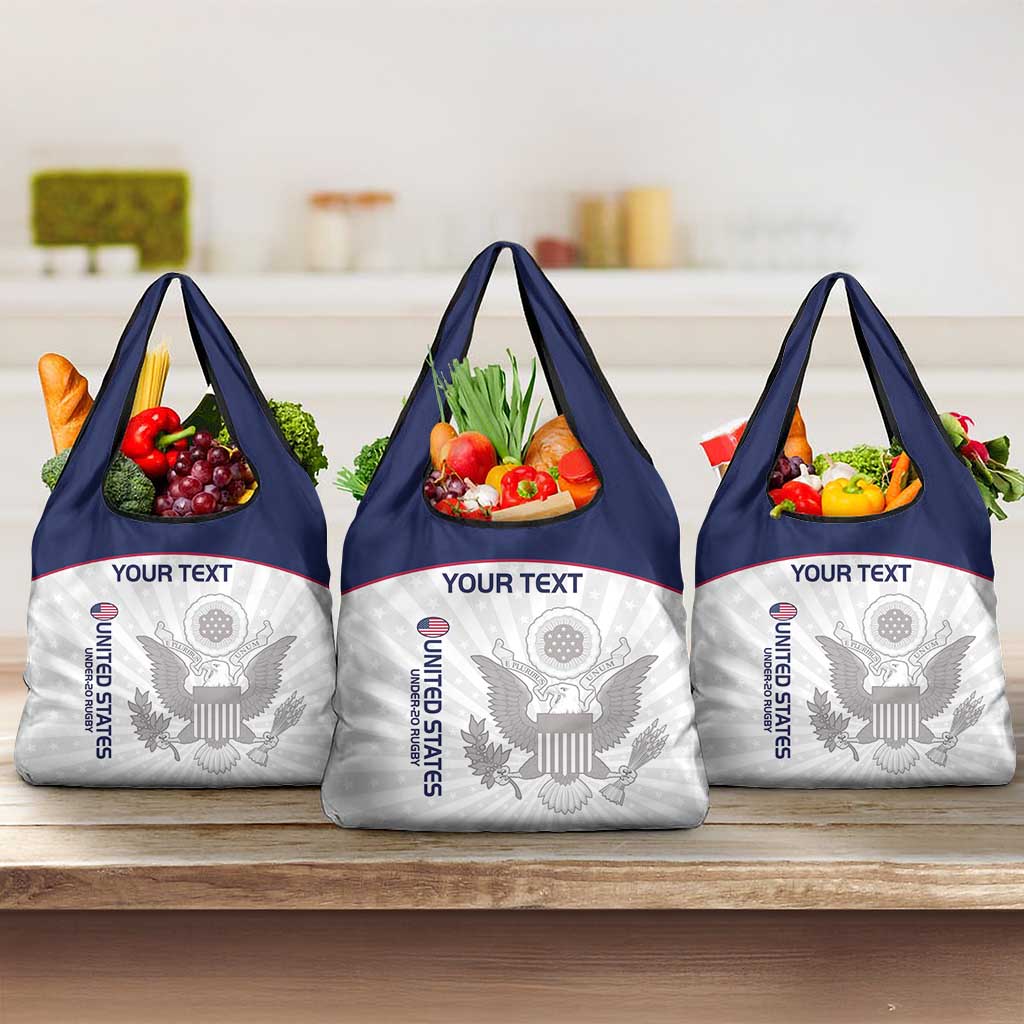Custom United States Rugby Grocery Bag Go Champions Eagles