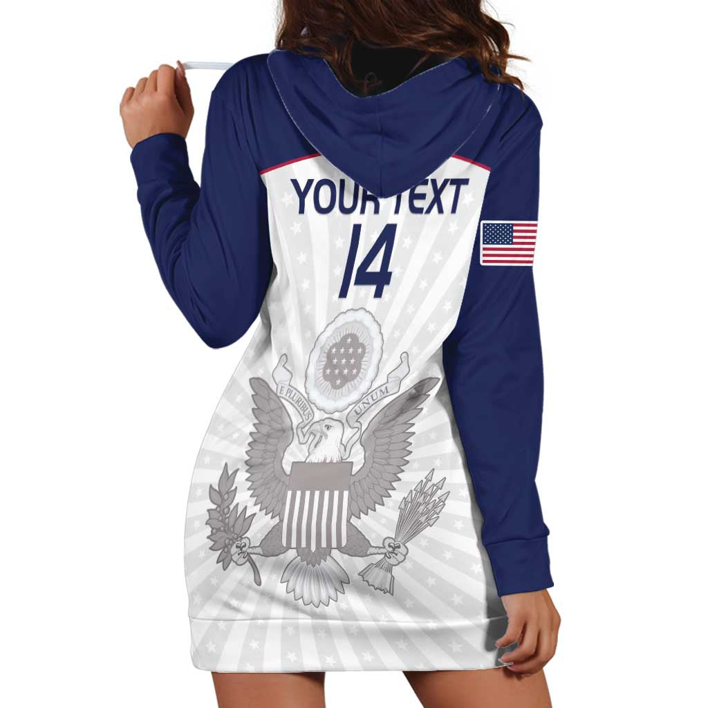 Custom United States Rugby Hoodie Dress 2024 Go Champions Eagles - Wonder Print Shop