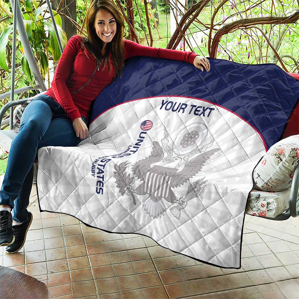 Custom United States Rugby Quilt 2024 Go Champions Eagles - Wonder Print Shop