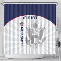 Custom United States Rugby Shower Curtain 2024 Go Champions Eagles