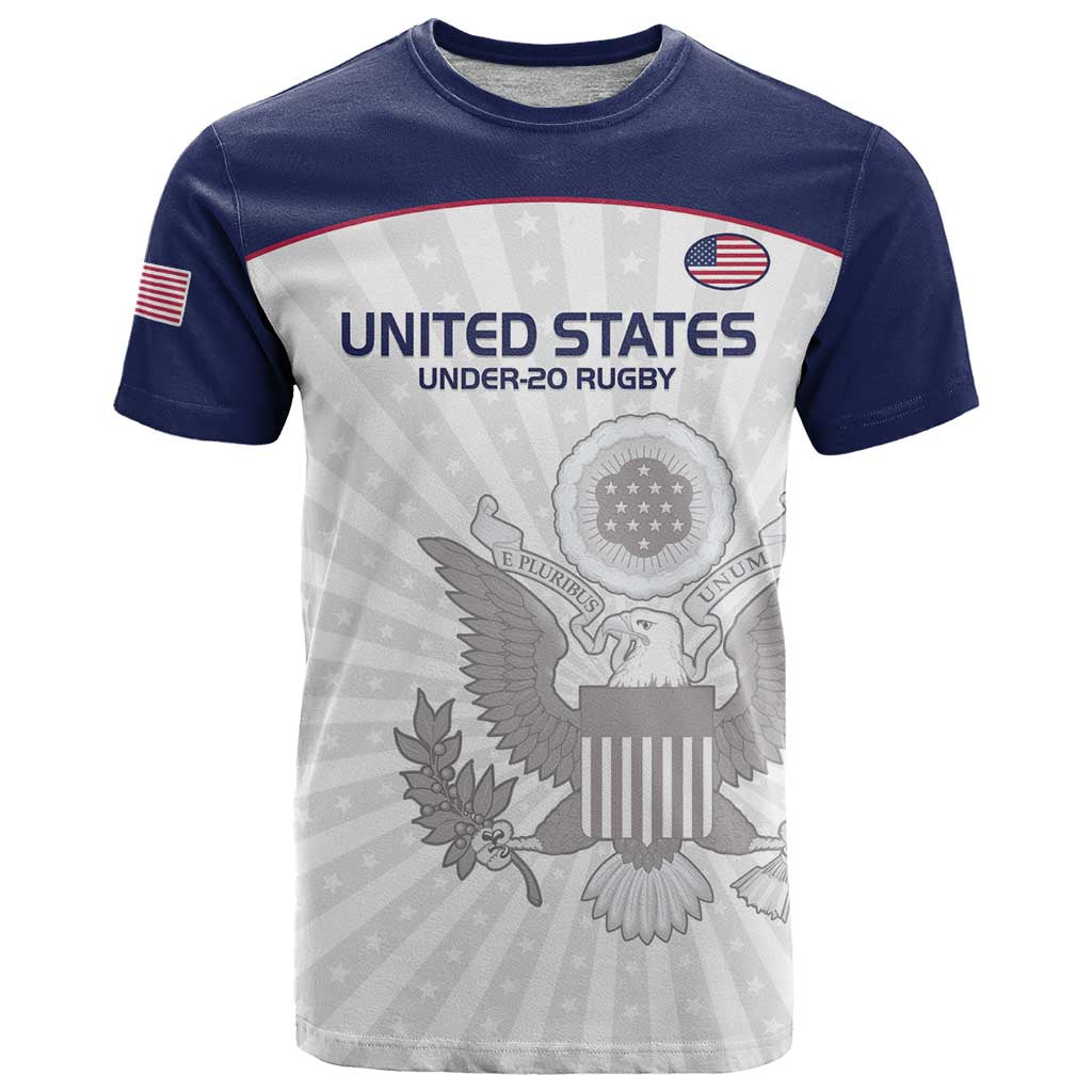 Custom United States Rugby T Shirt 2024 Go Champions Eagles - Wonder Print Shop