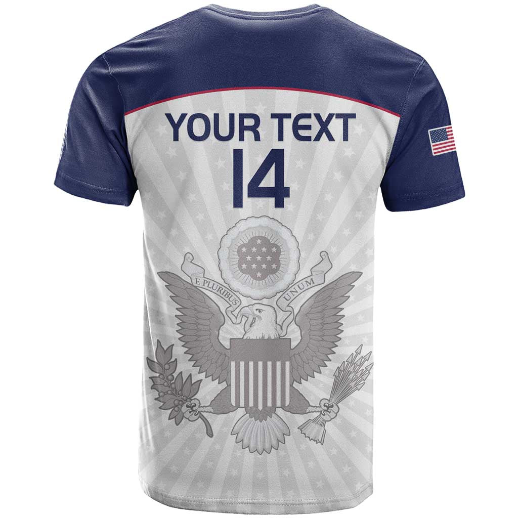 Custom United States Rugby T Shirt 2024 Go Champions Eagles - Wonder Print Shop
