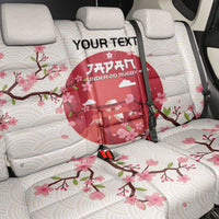 Custom Japan Rugby Back Car Seat Cover 2024 Go Champions Cherry Blossoms - Wonder Print Shop