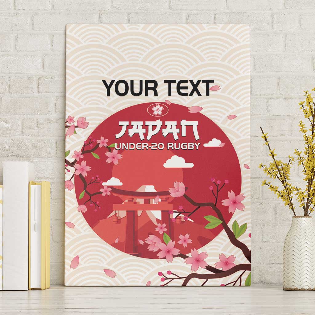 Custom Japan Rugby Canvas Wall Art 2024 Go Champions Cherry Blossoms - Wonder Print Shop