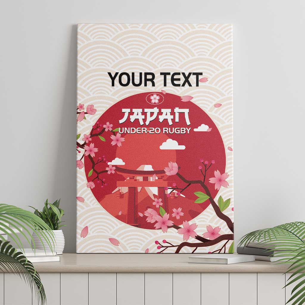 Custom Japan Rugby Canvas Wall Art 2024 Go Champions Cherry Blossoms - Wonder Print Shop