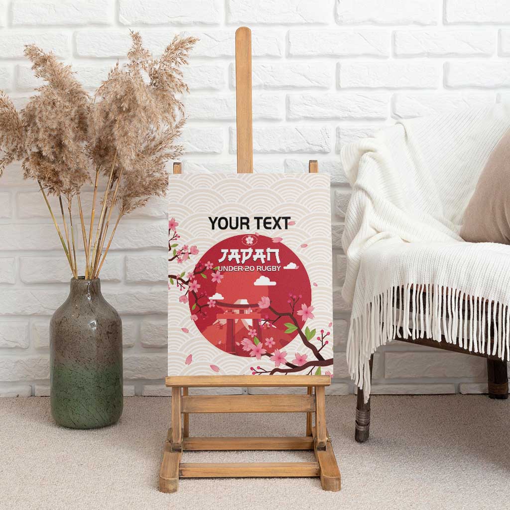 Custom Japan Rugby Canvas Wall Art 2024 Go Champions Cherry Blossoms - Wonder Print Shop