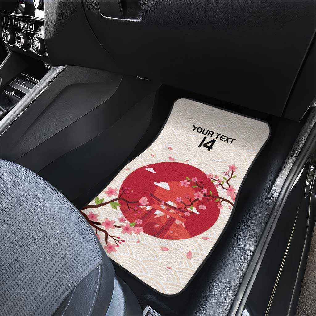 Custom Japan Rugby Car Mats 2024 Go Champions Cherry Blossoms - Wonder Print Shop
