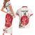 Custom Japan Rugby Couples Matching Short Sleeve Bodycon Dress and Hawaiian Shirt 2024 Go Champions Cherry Blossoms - Wonder Print Shop