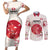 Custom Japan Rugby Couples Matching Short Sleeve Bodycon Dress and Long Sleeve Button Shirt 2024 Go Champions Cherry Blossoms - Wonder Print Shop