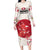 Custom Japan Rugby Family Matching Long Sleeve Bodycon Dress and Hawaiian Shirt 2024 Go Champions Cherry Blossoms - Wonder Print Shop