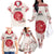 Custom Japan Rugby Family Matching Off The Shoulder Long Sleeve Dress and Hawaiian Shirt 2024 Go Champions Cherry Blossoms - Wonder Print Shop