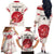 Custom Japan Rugby Family Matching Off The Shoulder Long Sleeve Dress and Hawaiian Shirt 2024 Go Champions Cherry Blossoms - Wonder Print Shop