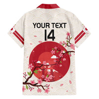 Custom Japan Rugby Family Matching Off Shoulder Maxi Dress and Hawaiian Shirt 2024 Go Champions Cherry Blossoms - Wonder Print Shop
