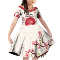 Custom Japan Rugby Family Matching Off Shoulder Short Dress and Hawaiian Shirt 2024 Go Champions Cherry Blossoms - Wonder Print Shop