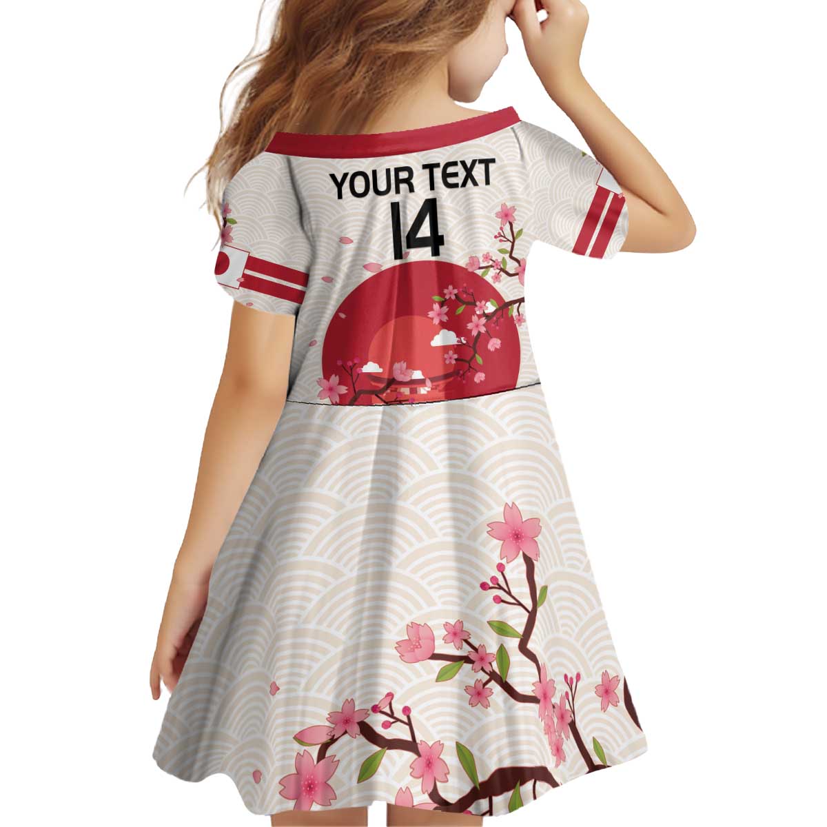 Custom Japan Rugby Family Matching Off Shoulder Short Dress and Hawaiian Shirt 2024 Go Champions Cherry Blossoms - Wonder Print Shop
