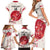 Custom Japan Rugby Family Matching Short Sleeve Bodycon Dress and Hawaiian Shirt 2024 Go Champions Cherry Blossoms - Wonder Print Shop