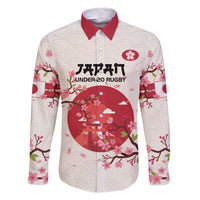 Custom Japan Rugby Family Matching Short Sleeve Bodycon Dress and Hawaiian Shirt 2024 Go Champions Cherry Blossoms - Wonder Print Shop