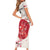 Custom Japan Rugby Family Matching Short Sleeve Bodycon Dress and Hawaiian Shirt 2024 Go Champions Cherry Blossoms - Wonder Print Shop