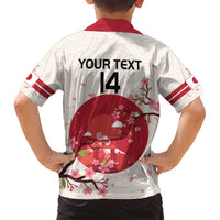 Custom Japan Rugby Family Matching Summer Maxi Dress and Hawaiian Shirt 2024 Go Champions Cherry Blossoms - Wonder Print Shop