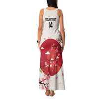 Custom Japan Rugby Family Matching Tank Maxi Dress and Hawaiian Shirt 2024 Go Champions Cherry Blossoms - Wonder Print Shop