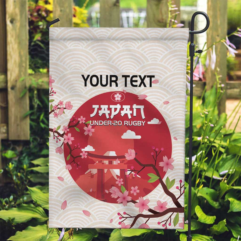 Custom Japan Rugby Garden Flag 2024 Go Champions Cherry Blossoms - Wonder Print Shop
