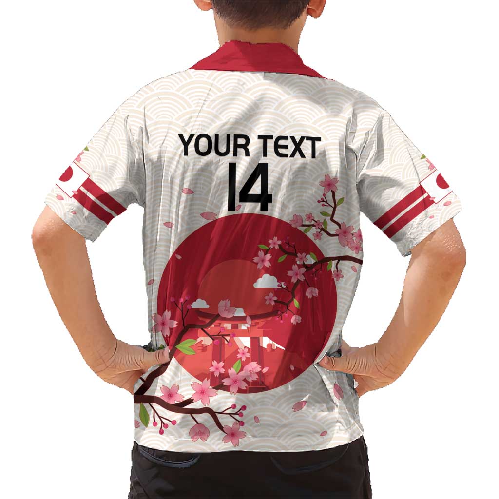 Custom Japan Rugby Kid Hawaiian Shirt 2024 Go Champions Cherry Blossoms - Wonder Print Shop