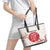 Custom Japan Rugby Leather Tote Bag 2024 Go Champions Cherry Blossoms - Wonder Print Shop