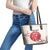 Custom Japan Rugby Leather Tote Bag 2024 Go Champions Cherry Blossoms - Wonder Print Shop