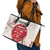 Custom Japan Rugby Leather Tote Bag 2024 Go Champions Cherry Blossoms - Wonder Print Shop
