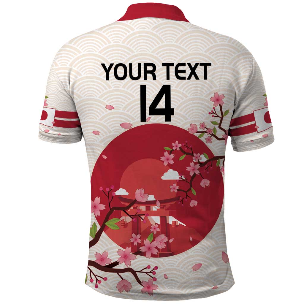 Custom Japan Rugby Polo Shirt 2024 Go Champions Cherry Blossoms - Wonder Print Shop