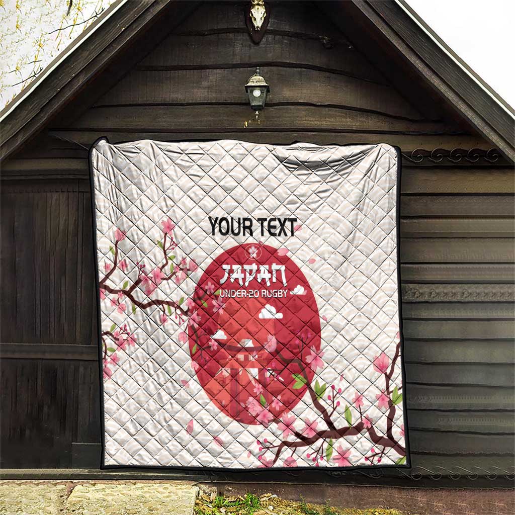 Custom Japan Rugby Quilt 2024 Go Champions Cherry Blossoms - Wonder Print Shop