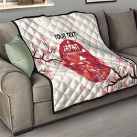 Custom Japan Rugby Quilt 2024 Go Champions Cherry Blossoms - Wonder Print Shop