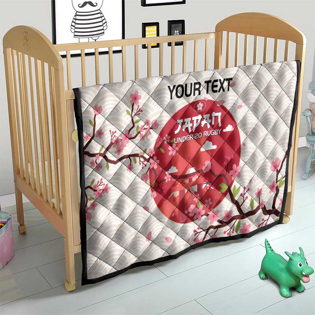 Custom Japan Rugby Quilt 2024 Go Champions Cherry Blossoms - Wonder Print Shop
