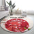 Custom Japan Rugby Round Carpet 2024 Go Champions Cherry Blossoms