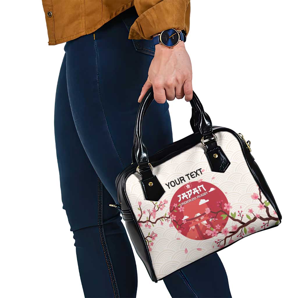 Custom Japan Rugby Shoulder Handbag 2024 Go Champions Cherry Blossoms