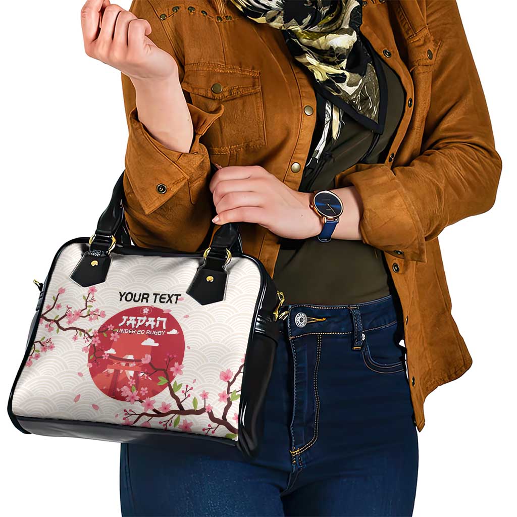 Custom Japan Rugby Shoulder Handbag 2024 Go Champions Cherry Blossoms