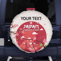 Custom Japan Rugby Spare Tire Cover 2024 Go Champions Cherry Blossoms - Wonder Print Shop