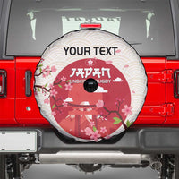 Custom Japan Rugby Spare Tire Cover 2024 Go Champions Cherry Blossoms - Wonder Print Shop