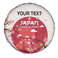 Custom Japan Rugby Spare Tire Cover 2024 Go Champions Cherry Blossoms - Wonder Print Shop