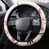 Japan Rugby Steering Wheel Cover 2024 Go Champions Cherry Blossoms - Wonder Print Shop