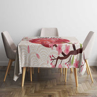 Custom Japan Rugby Tablecloth 2024 Go Champions Cherry Blossoms - Wonder Print Shop