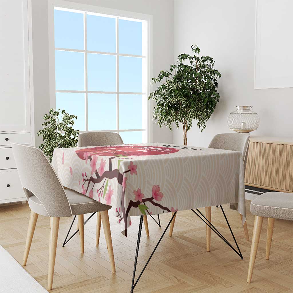 Custom Japan Rugby Tablecloth 2024 Go Champions Cherry Blossoms - Wonder Print Shop