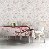 Custom Japan Rugby Tablecloth 2024 Go Champions Cherry Blossoms - Wonder Print Shop