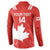 Custom Canada Rugby Button Sweatshirt 2024 Go Champions Maple Leaf - Wonder Print Shop